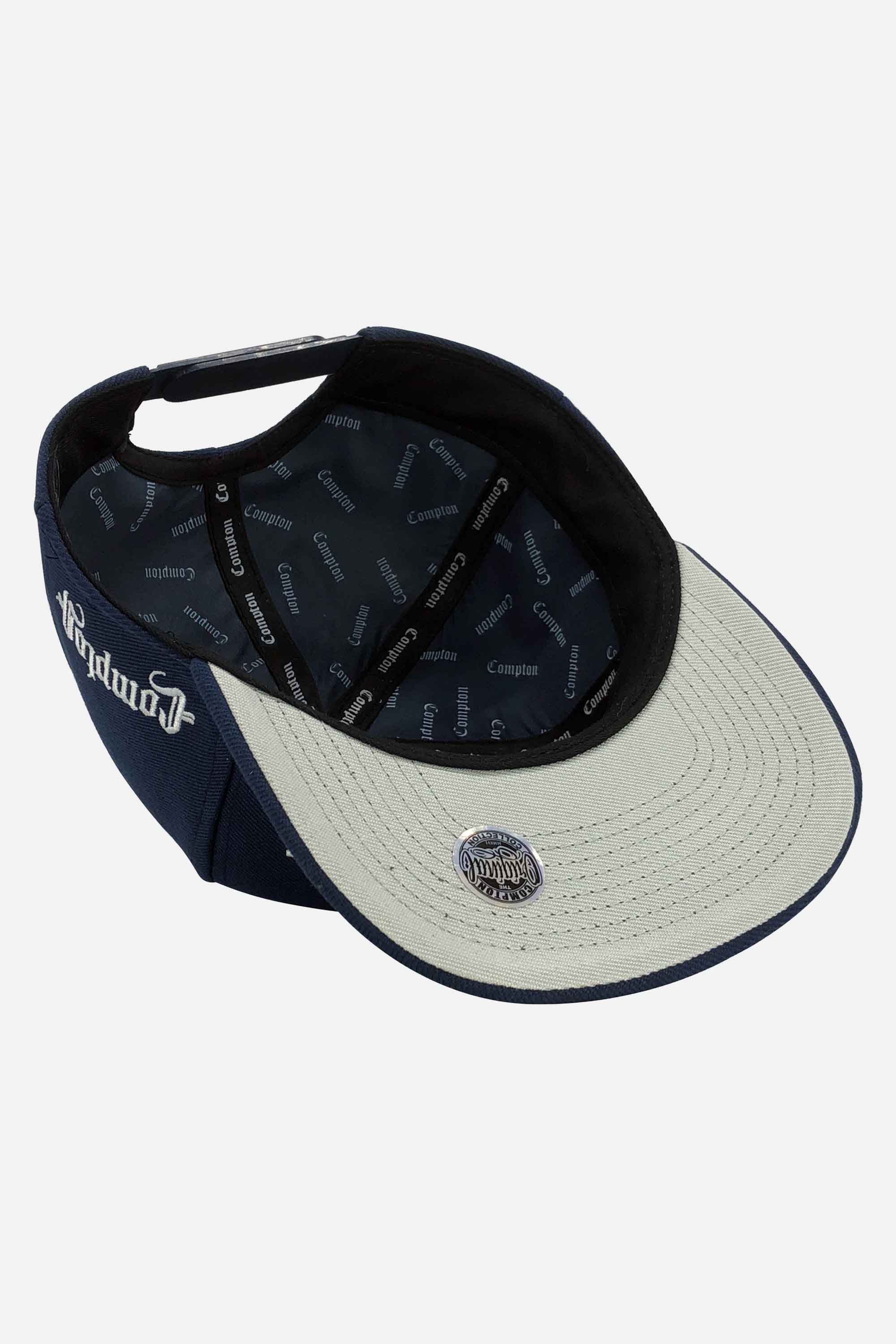 Boné Compton Aba Reta Snapback Classic Azul Marinho