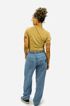 Cropped Compton Logo holográfico Caqui