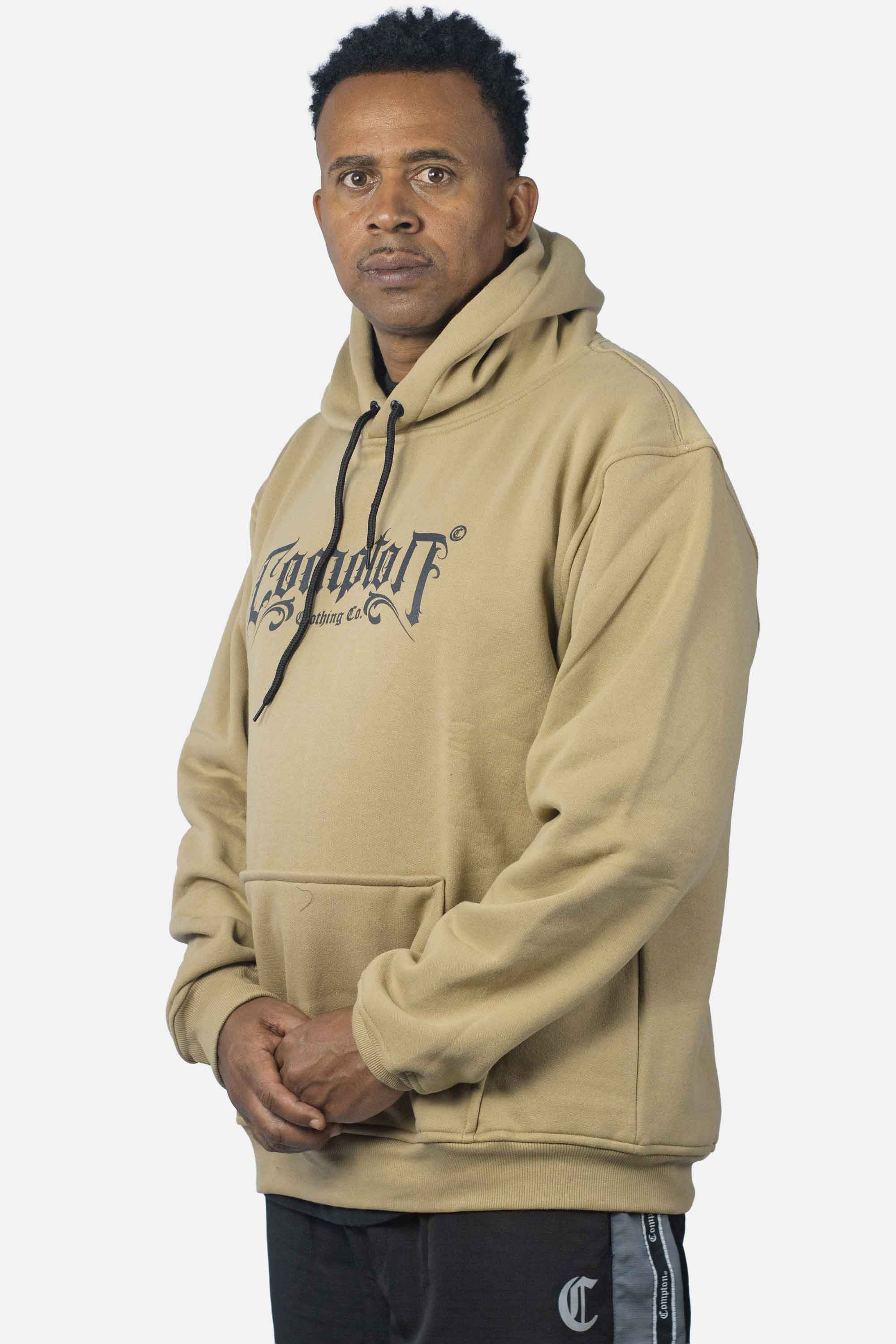 Moletom Compton Canguru Medieval Caqui