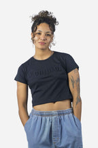 Cropped Compton Relevo 3D Preto