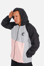 Jaqueta Compton Corta Vento Logo Refletivo Rosa