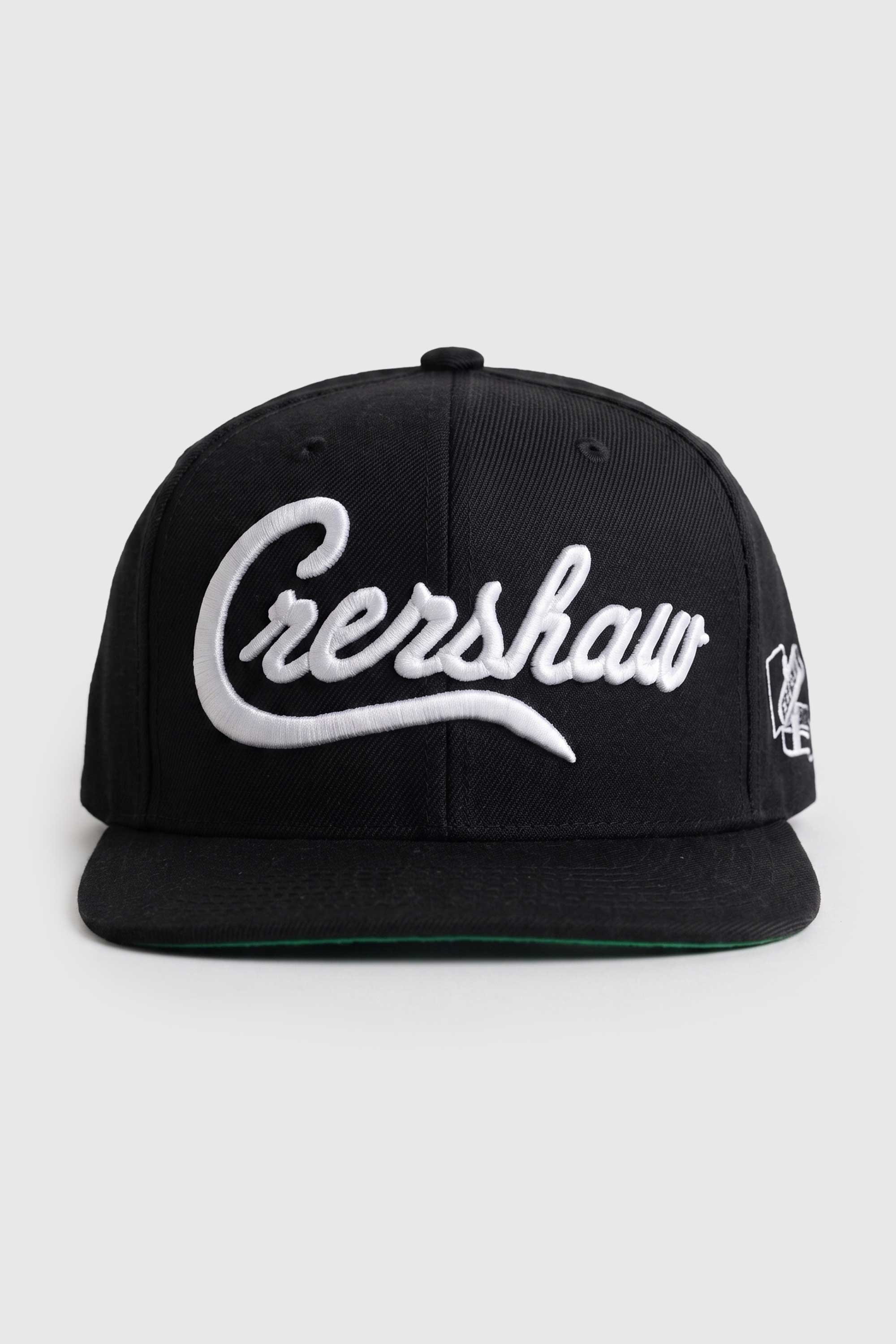 Boné Aba Reta Snapback Crenshaw Logo - Preto
