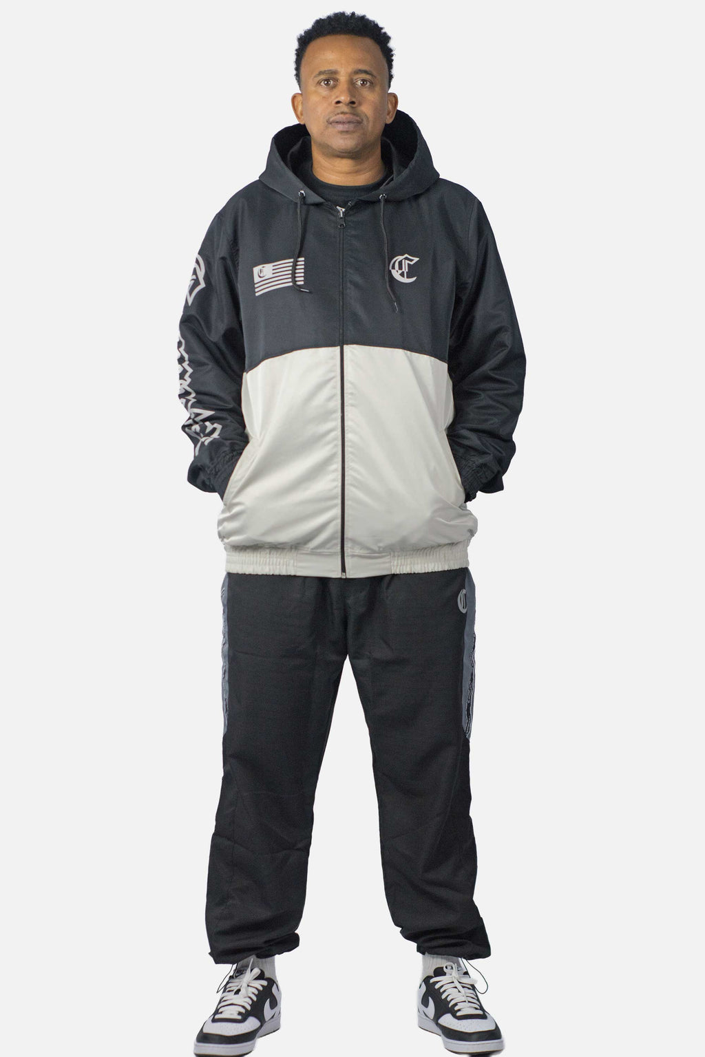 Jaqueta Compton Legacy 2 Cores Preto/Bege