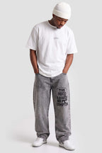 Calça Jeans Compton Hood Raised Me Marmorizada