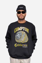 Moletom Compton Careca Champion Ring Preto