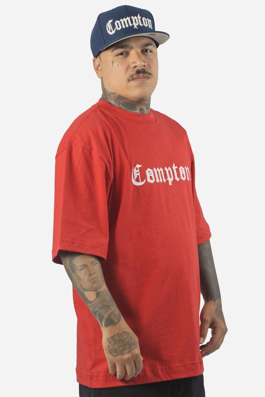 Camiseta Compton Oversized New Logo Furtacor Vermelha