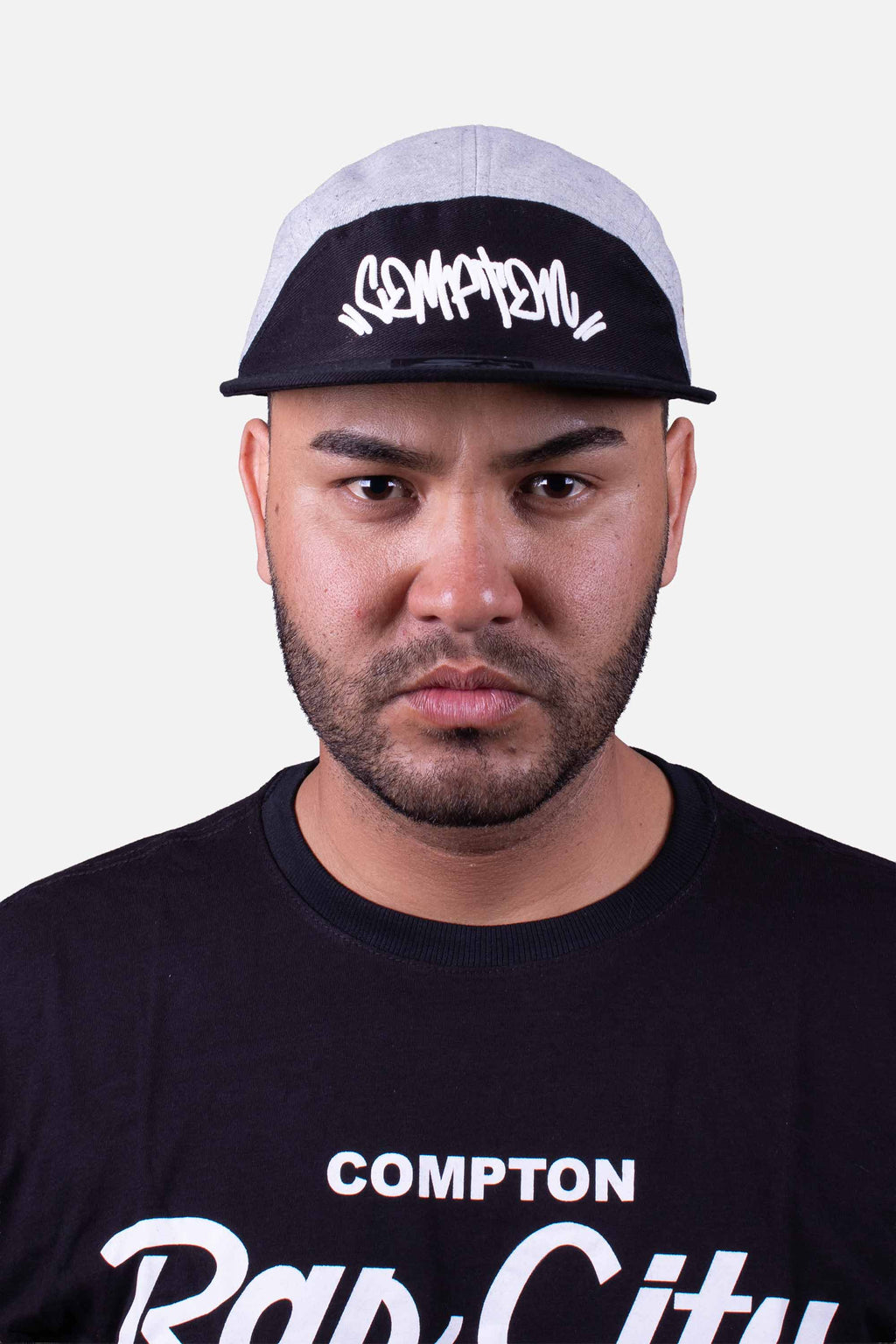 Boné Five Panel Collab Starter X Compton Clic Cinza