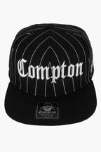 Boné Compton Aba Reta Classic Pinstripe Preto