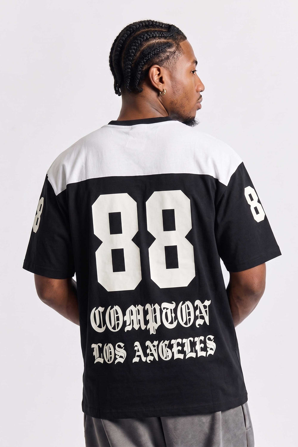 Camiseta Oversized Compton Gang Life - Preta
