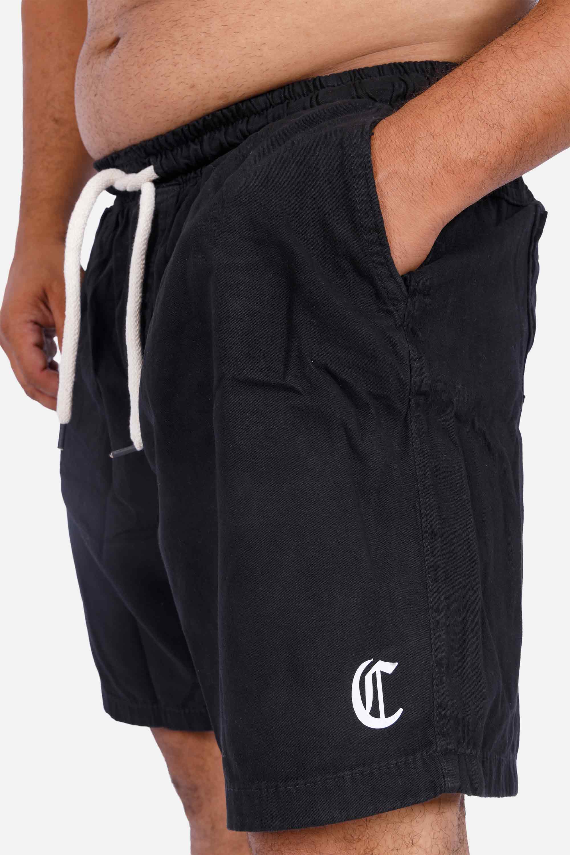 Bermuda Sarja Compton Curta Preta