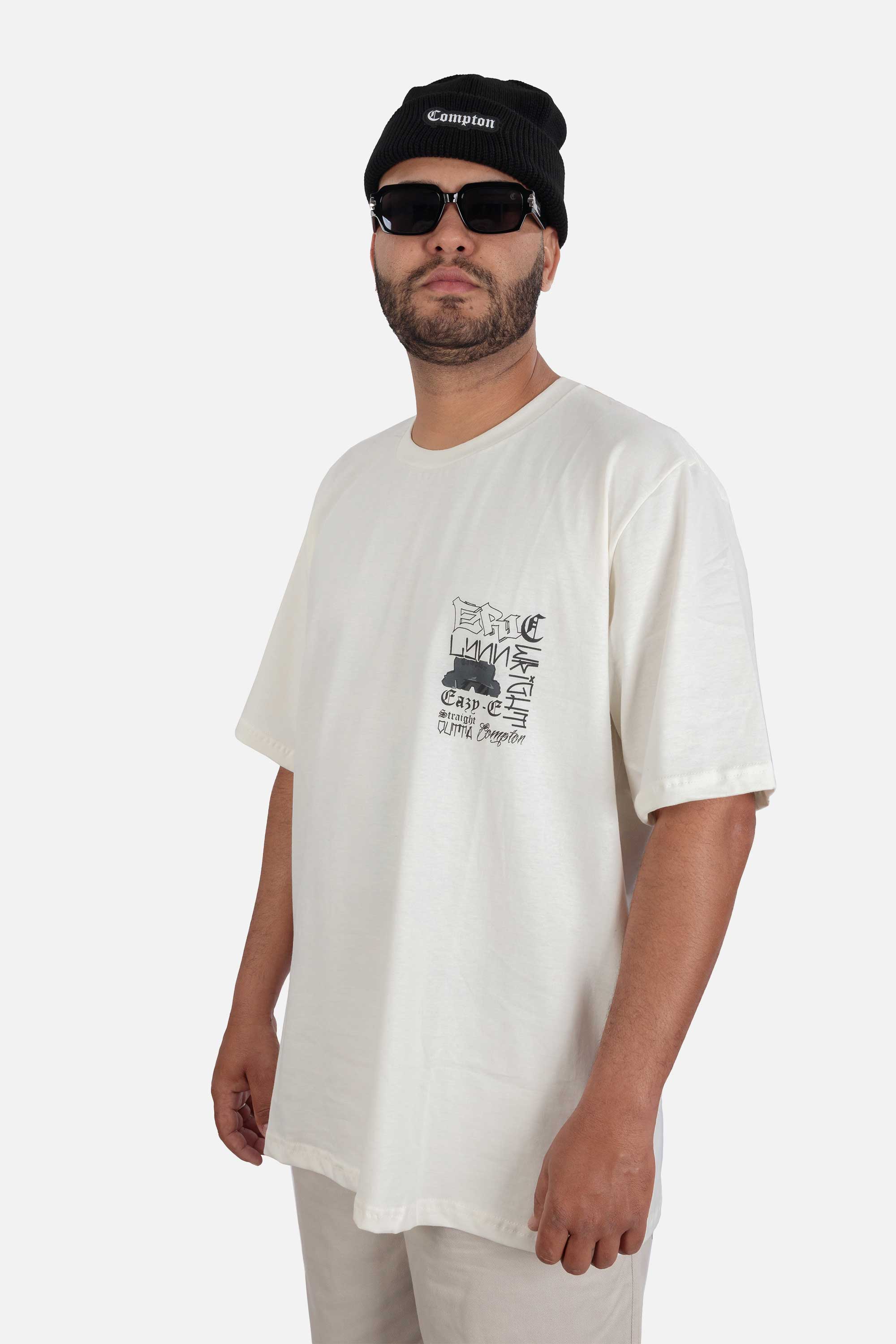 Camiseta Compton Oversized Eric Wright Tribute Off White