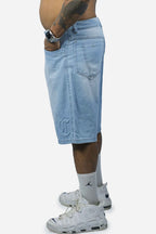 Bermuda Jeans Compton logo Relevo 3D