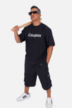 Camiseta Compton Oversized Classic Preta