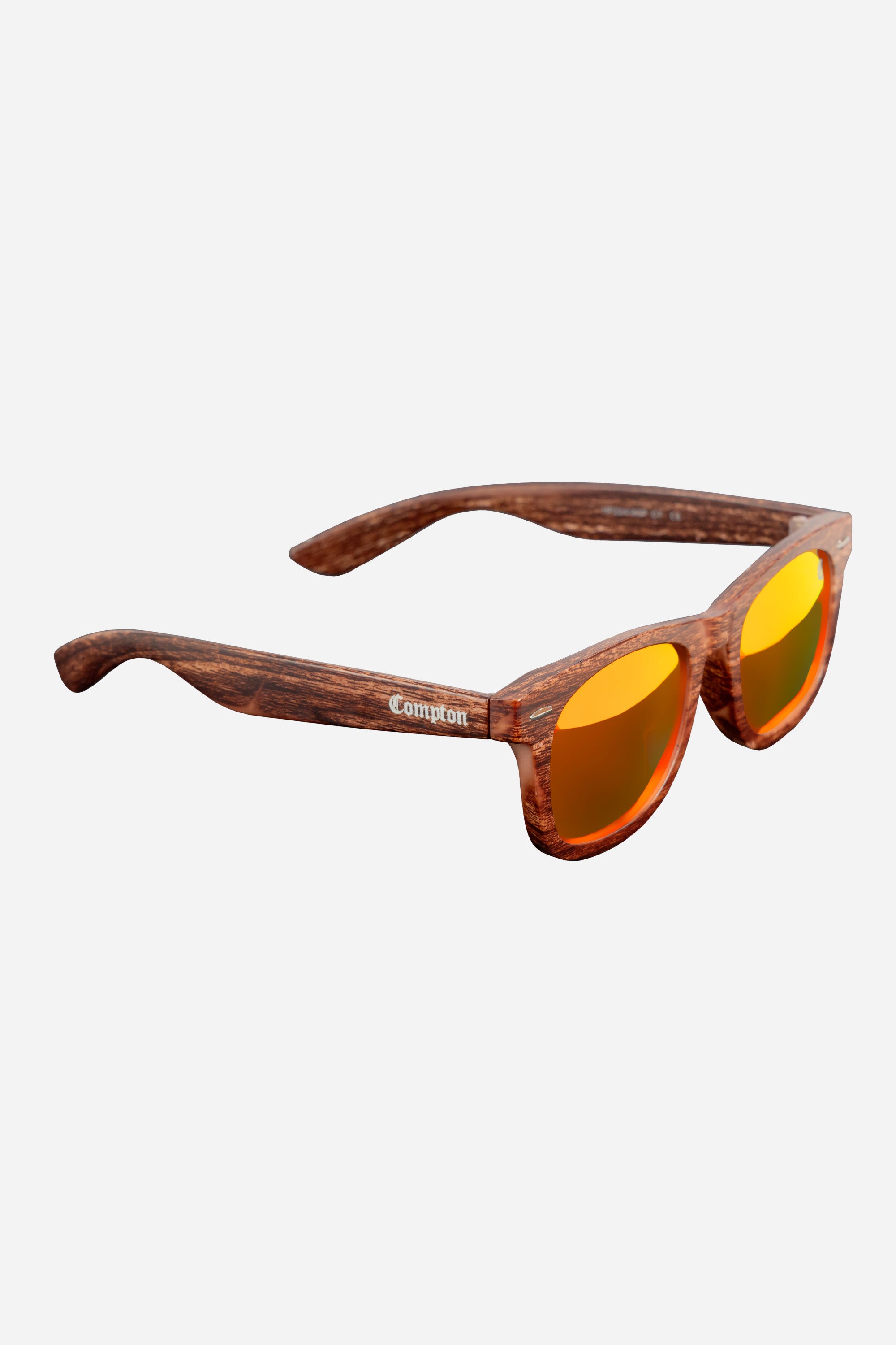 Óculos De Sol Compton Cancun Amadeirado Vermelho