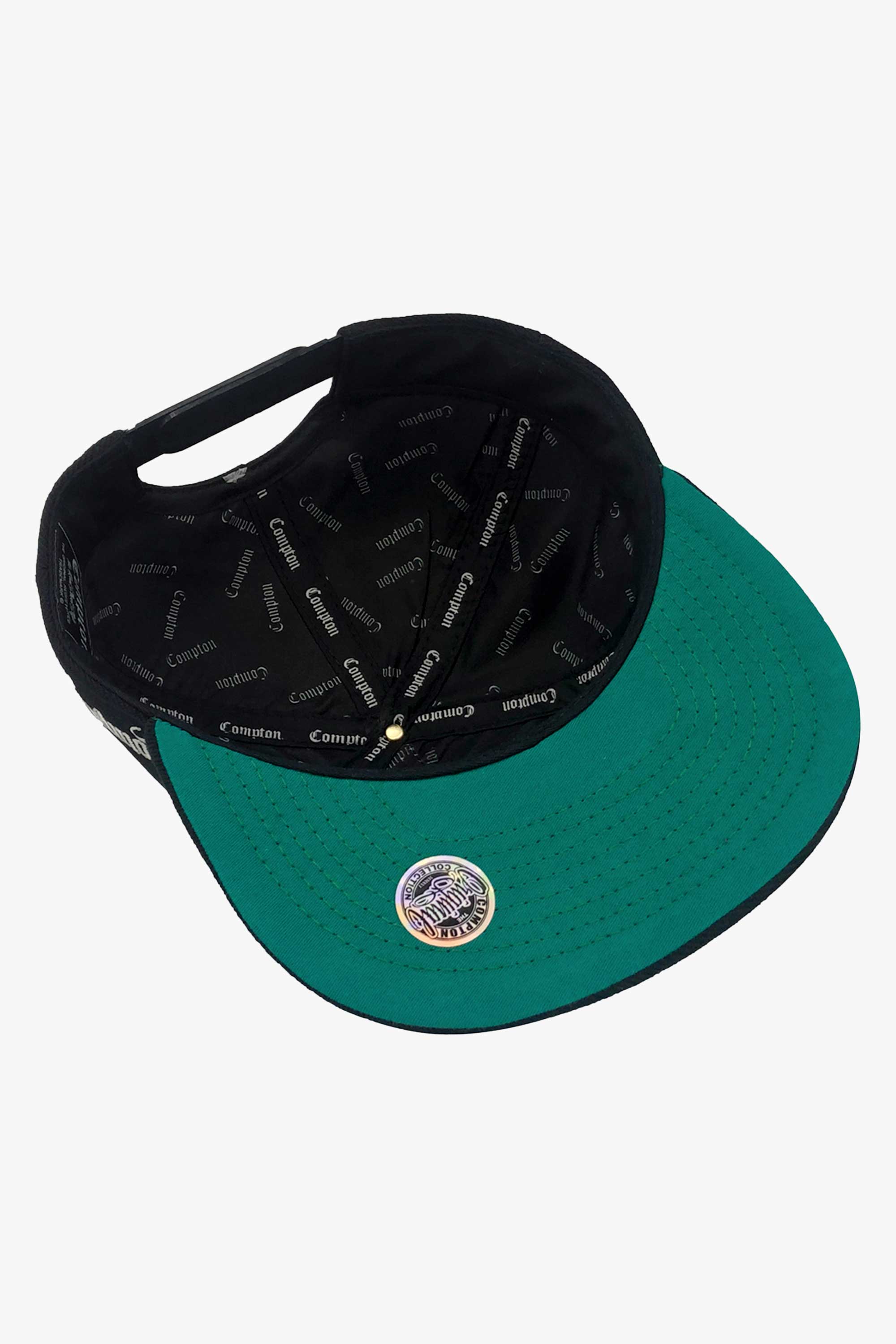 Boné Compton Aba Reta Snapback Cali Preto
