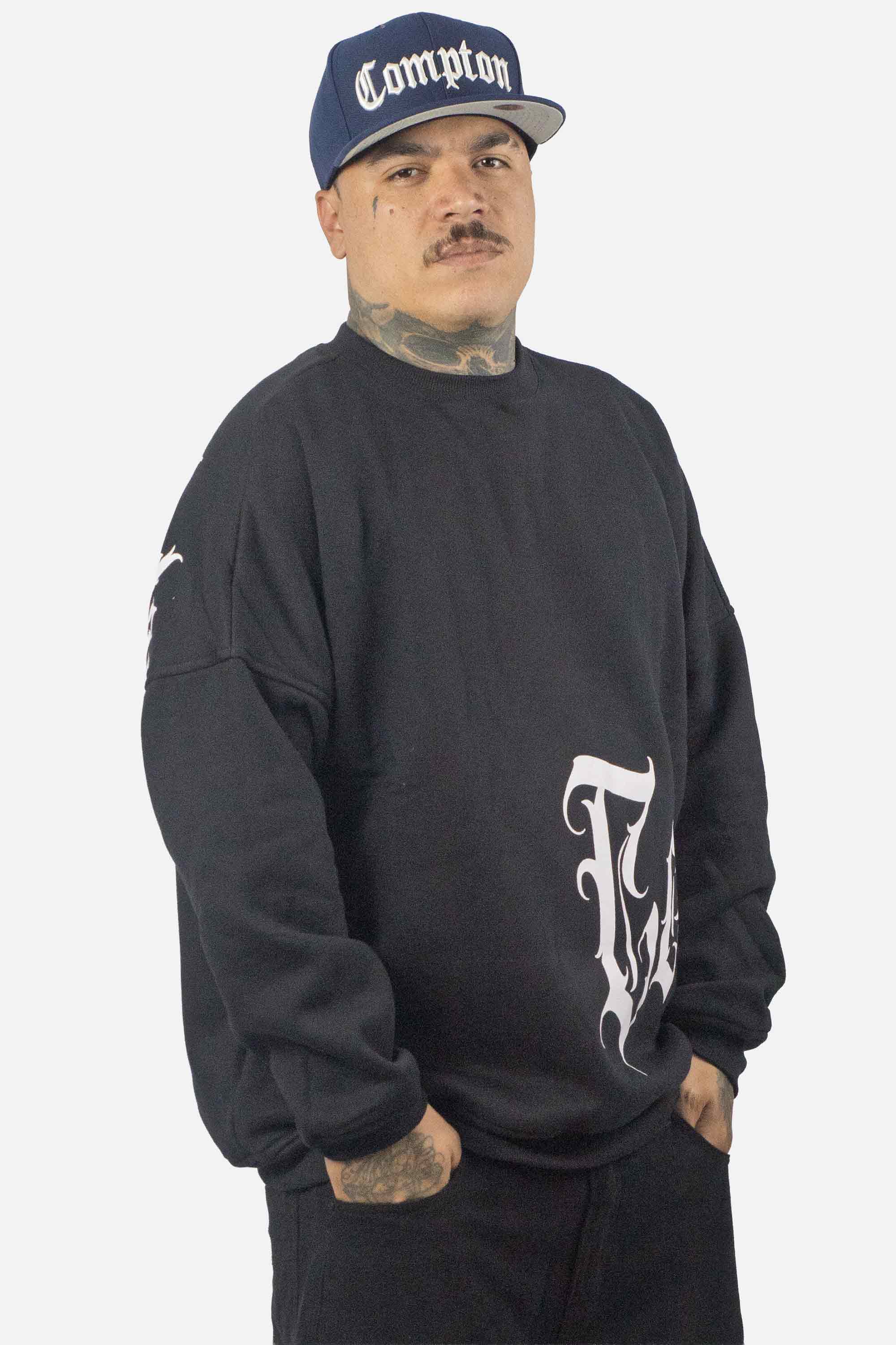 Moletom Compton Careca Morcego Medieval Preto