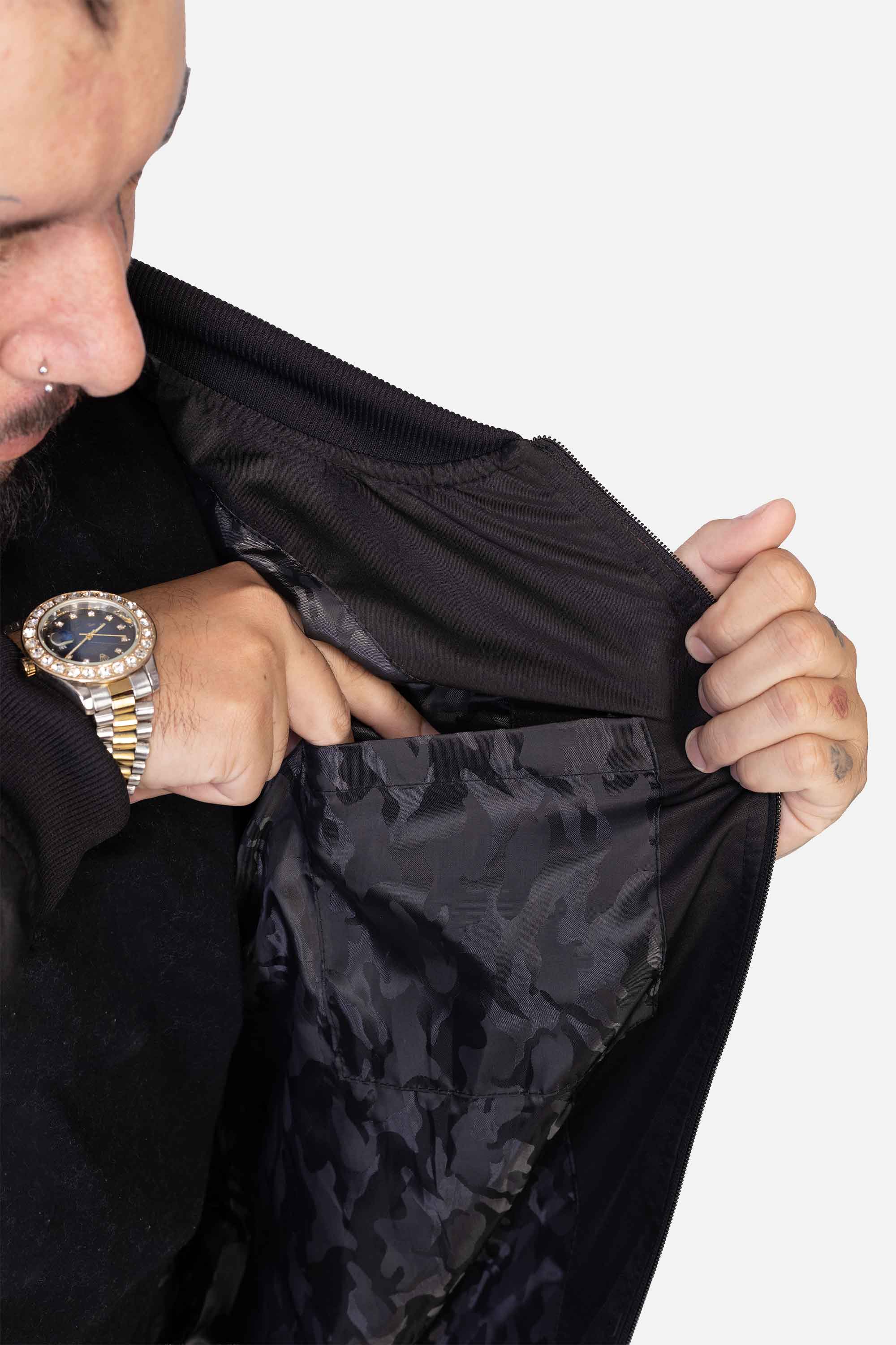 Jaqueta Compton College High Preto