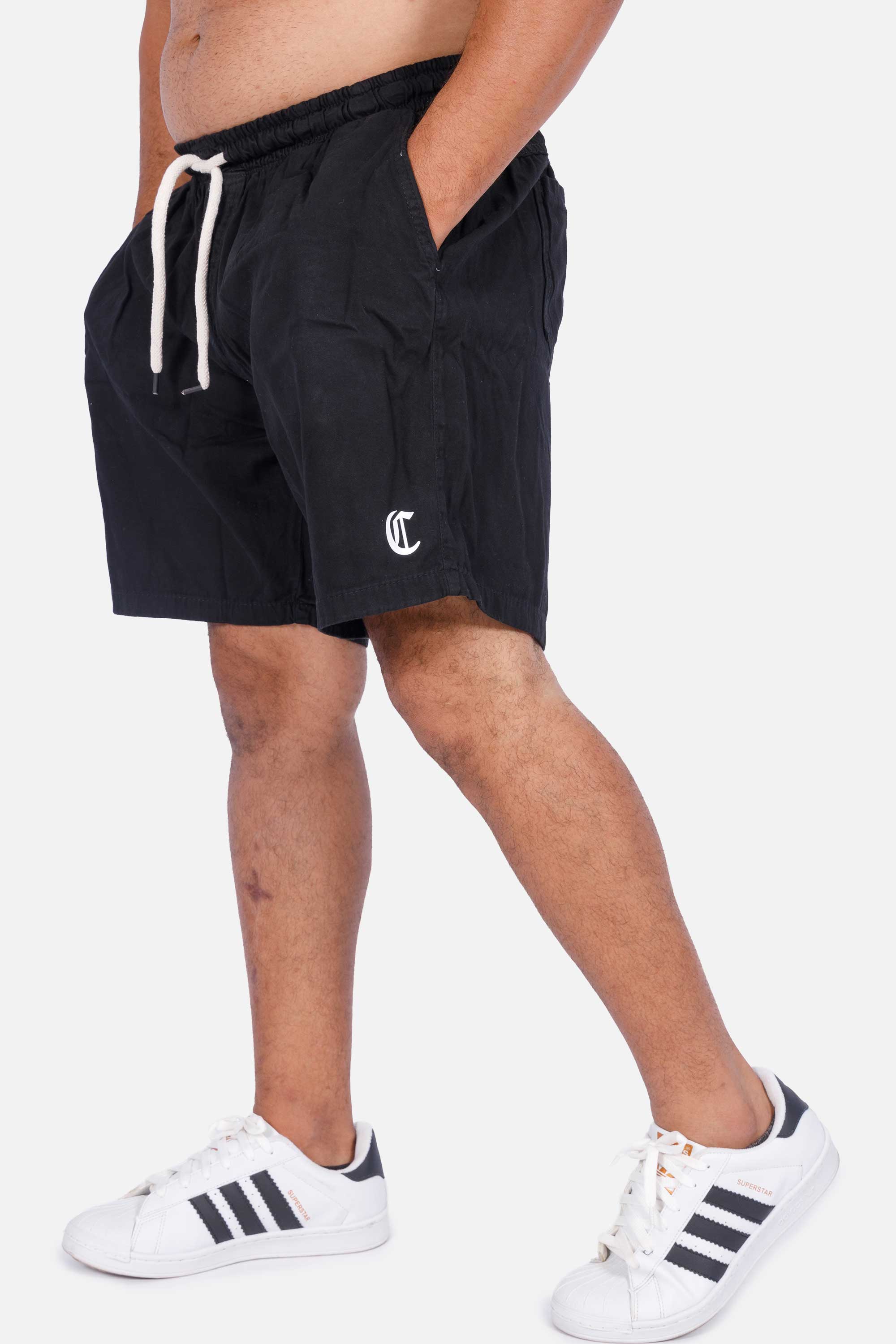 Bermuda Sarja Compton Curta Preta