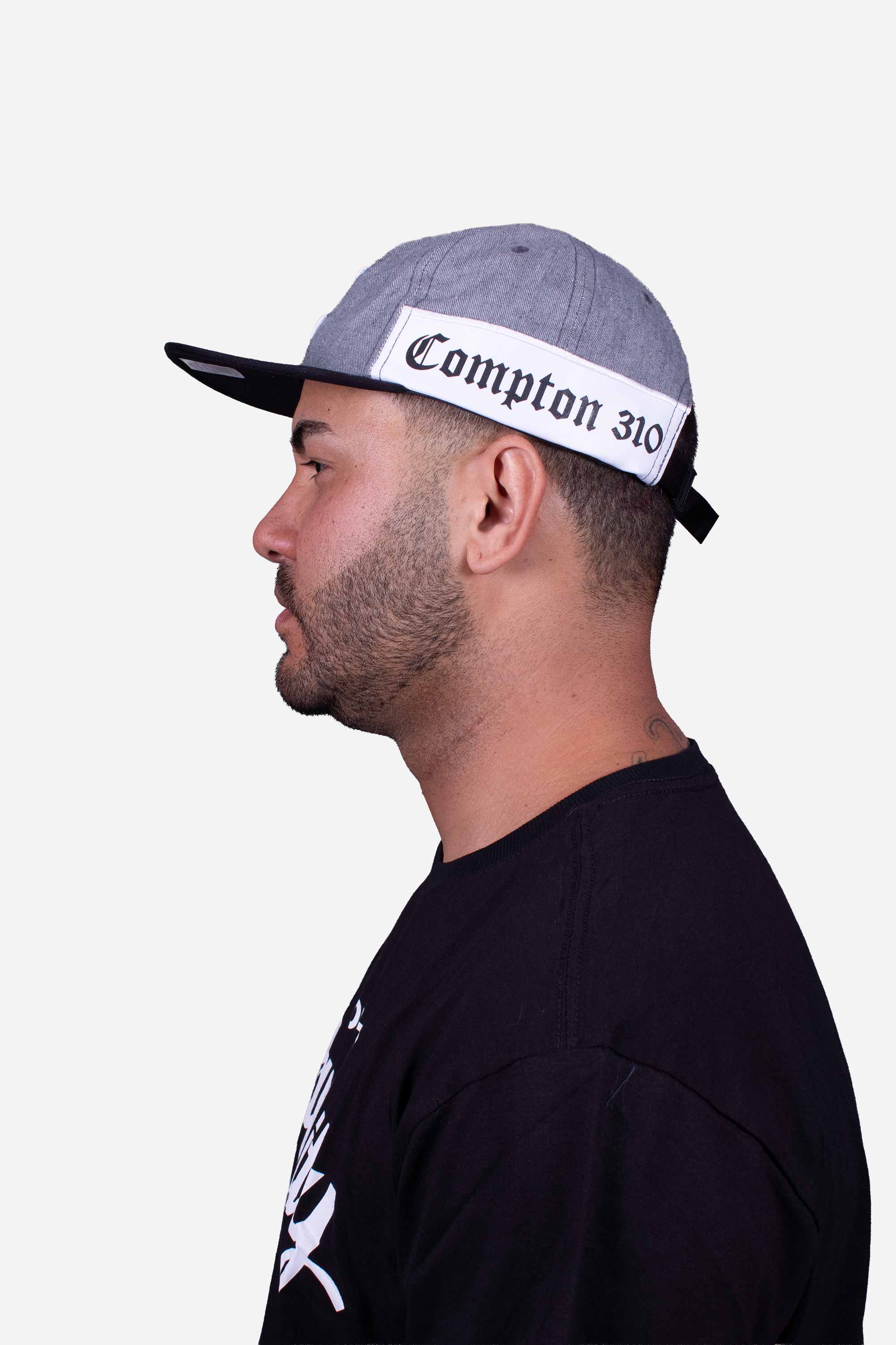 Boné Five Panel Collab Starter X Compton Desestruturado Cinza