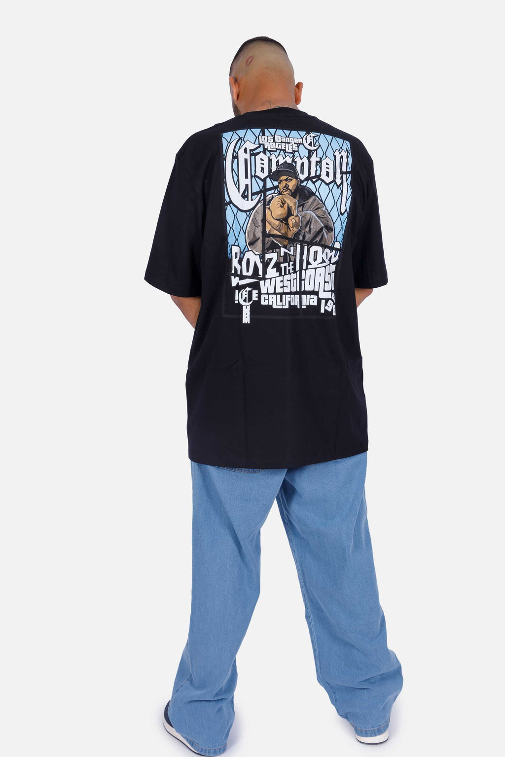 Camiseta Compton Oversized Boyz'N The Hood Preta