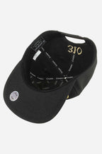 Boné Aba Reta Compton Classic Preto Bordado Dourado