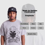 Boné Five Panel Compton Split Bicolor Preto e Branco