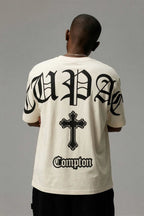 Camiseta Compton Oversized Tupac Off White