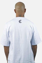 Camiseta Compton Oversized Refletiva Luminous Branca