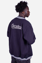 Jaqueta Compton College Bordada Azul Marinho