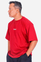 Camiseta Compton Oversized Logo Refletivo Vinho