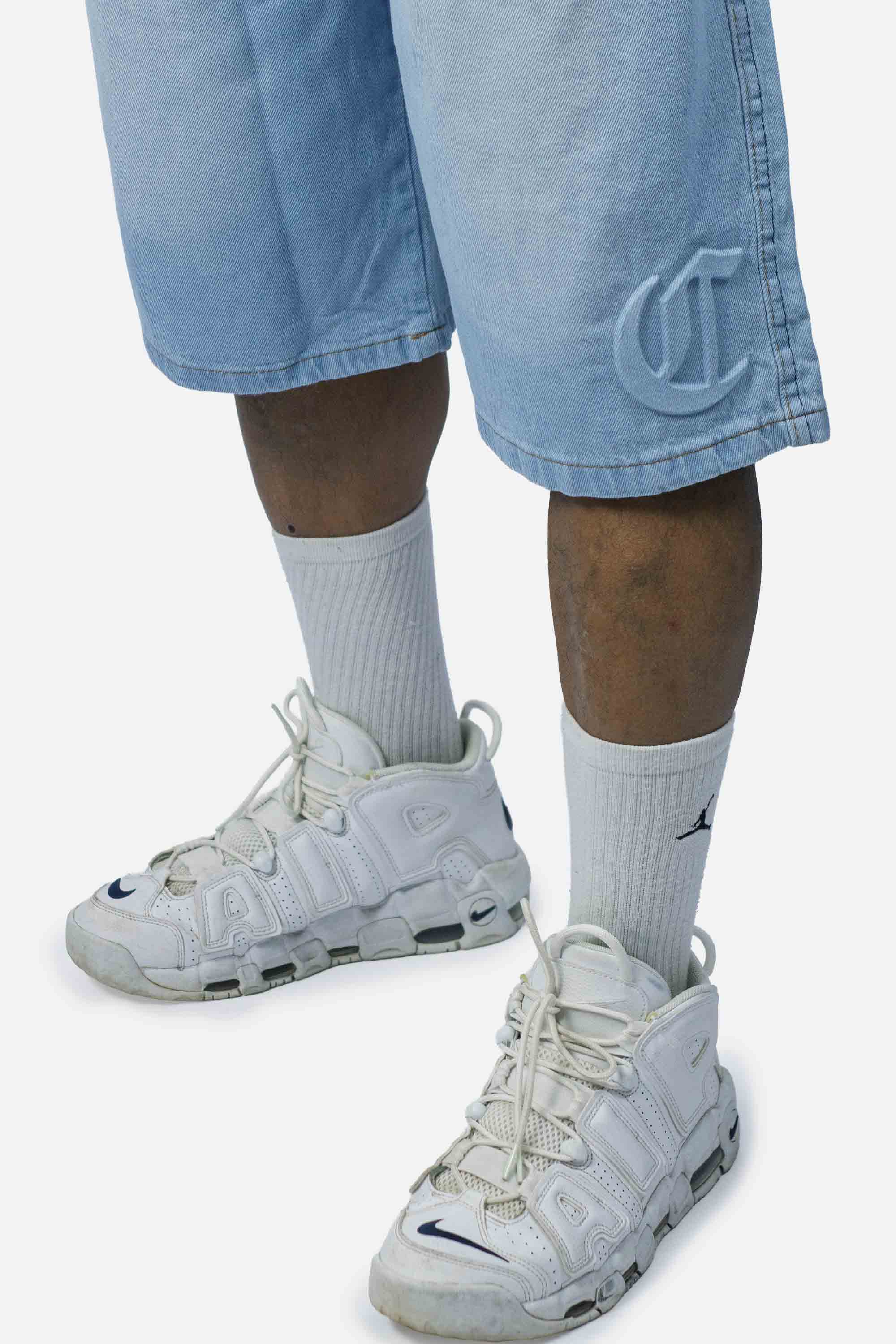 Bermuda Jeans Compton logo Relevo 3D