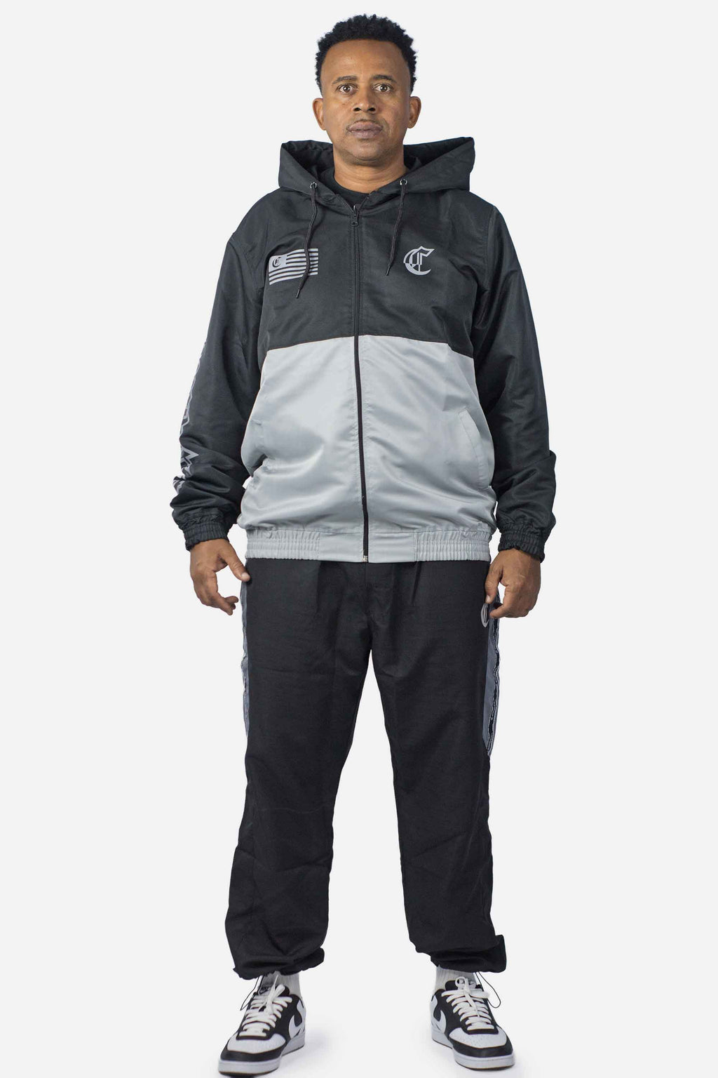 Jaqueta Compton Legacy 2 Cores Preto/Cinza Escuro