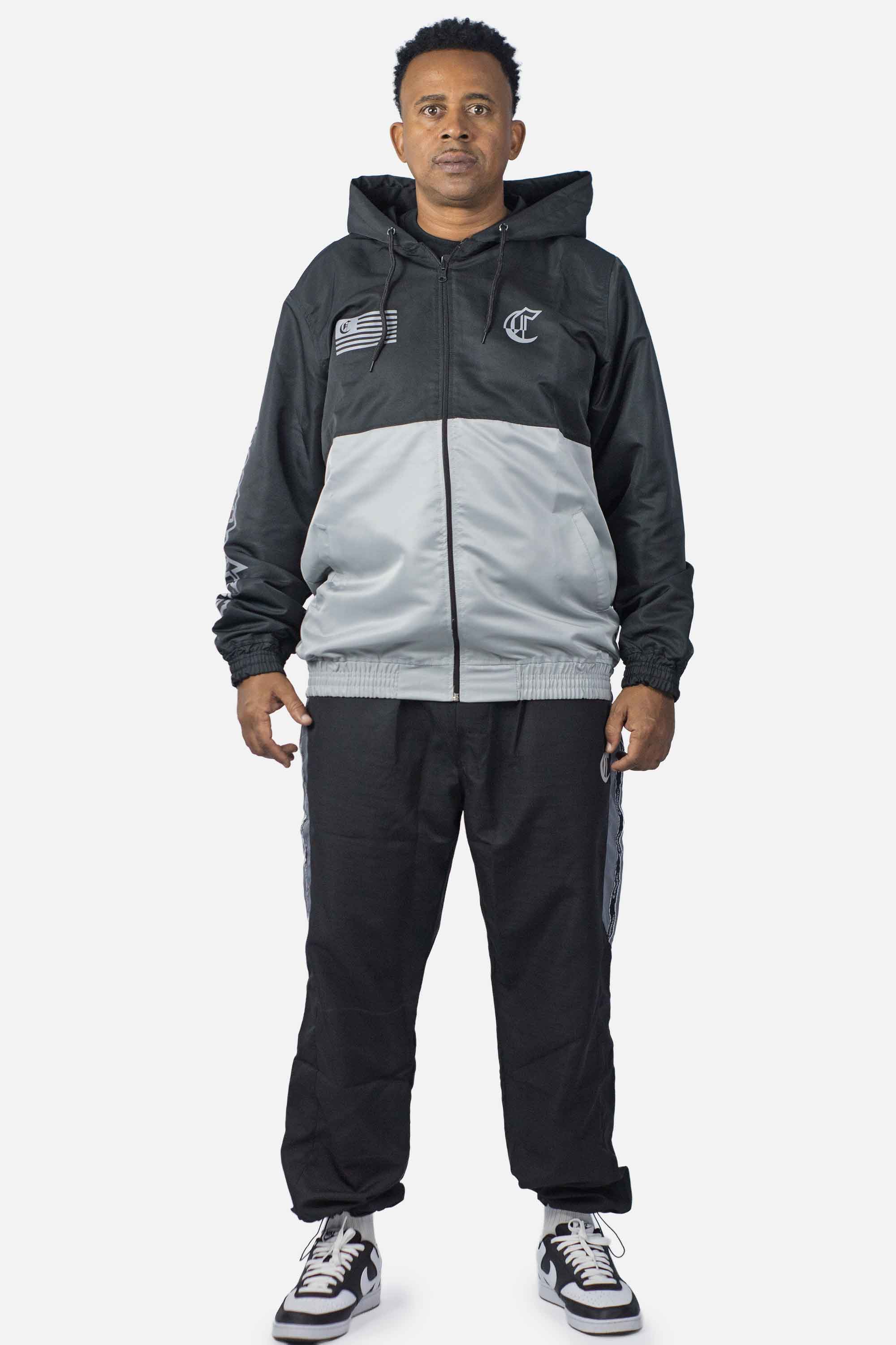 Jaqueta Compton Legacy 2 Cores Preto/Cinza Escuro