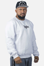 Moletom Compton Careca Gorro Branco