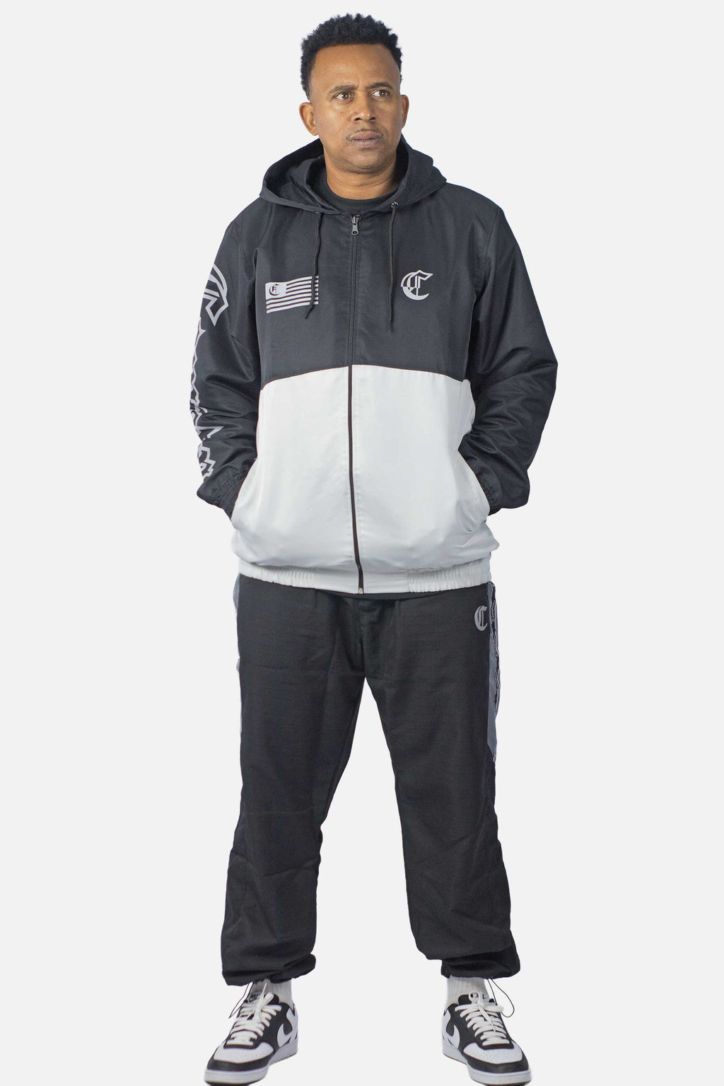 Jaqueta Compton Legacy 2 Cores Preto/Cinza Claro