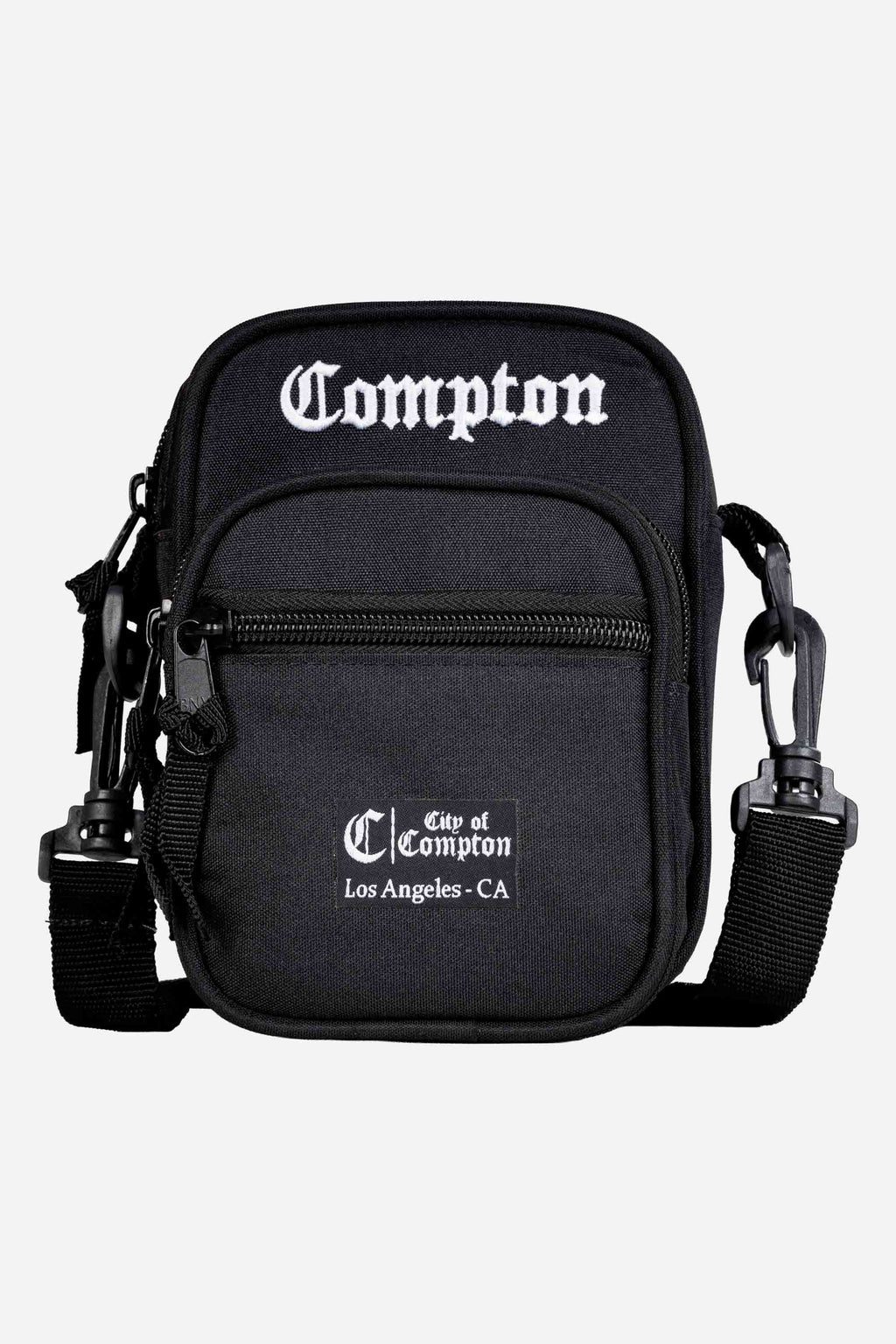 Shoulder Bag Compton Tradicional Bordada Preta