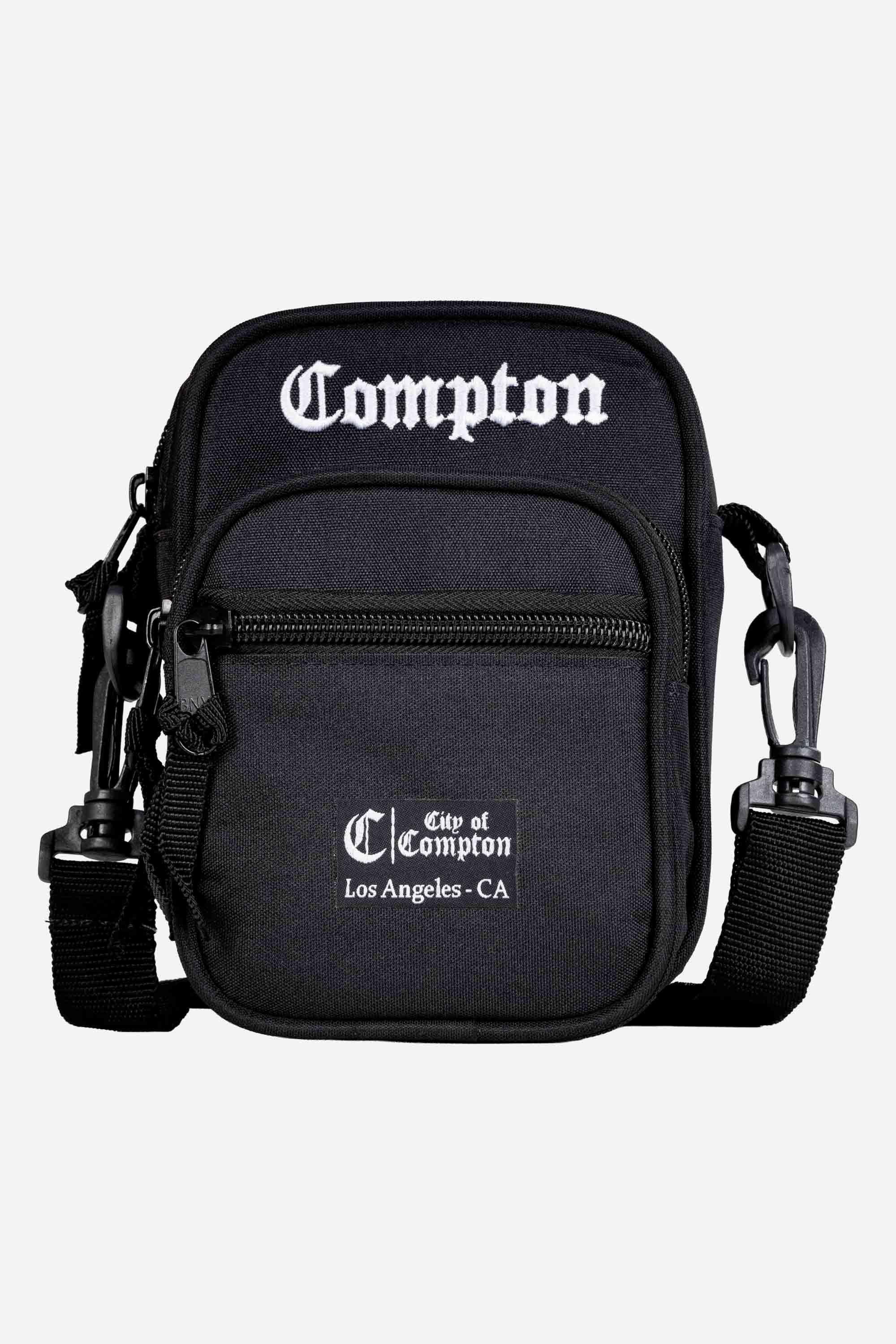 Shoulder Bag Compton Tradicional Bordada Preta