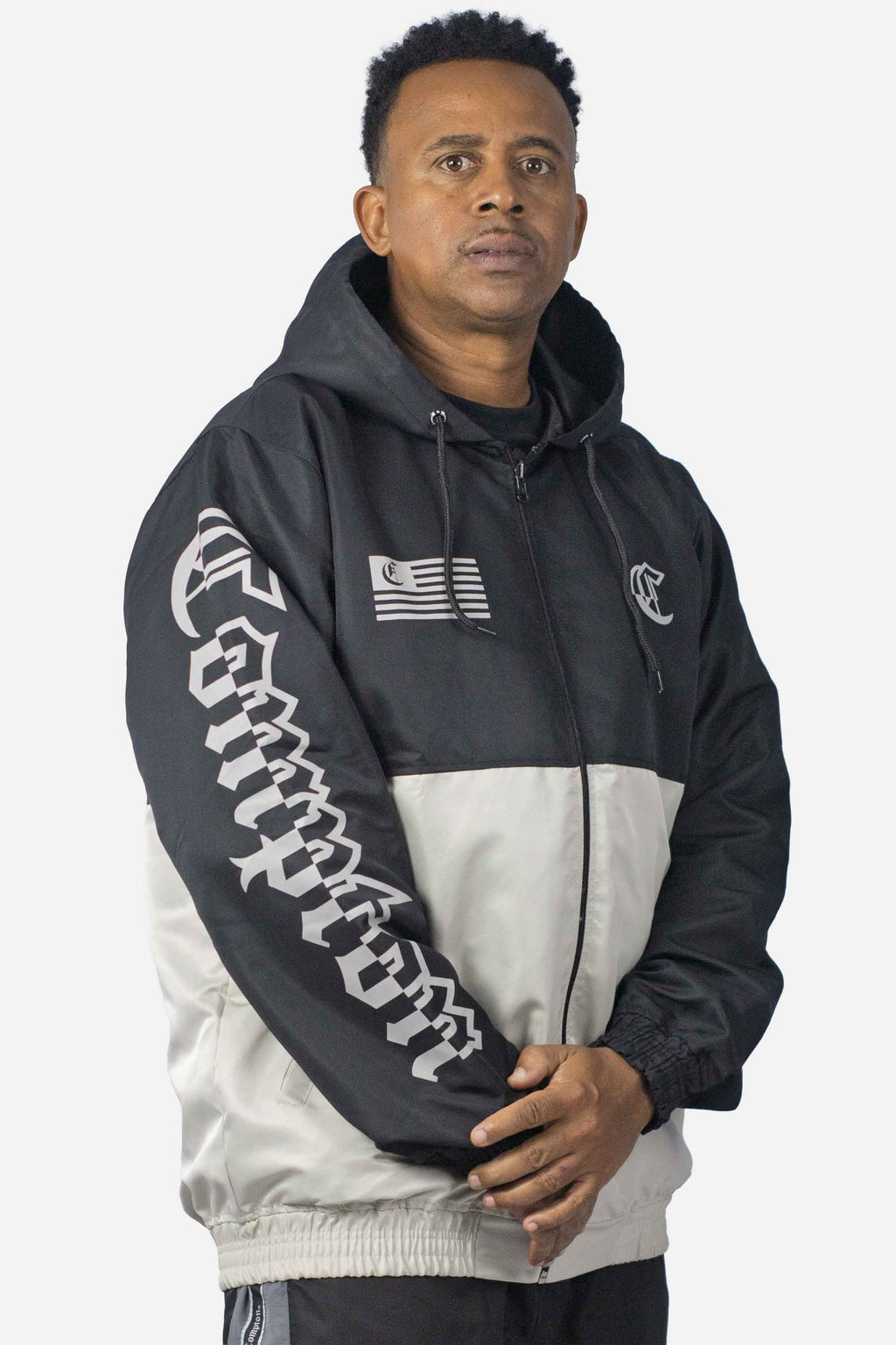 Jaqueta Compton Legacy 2 Cores Preto/Bege