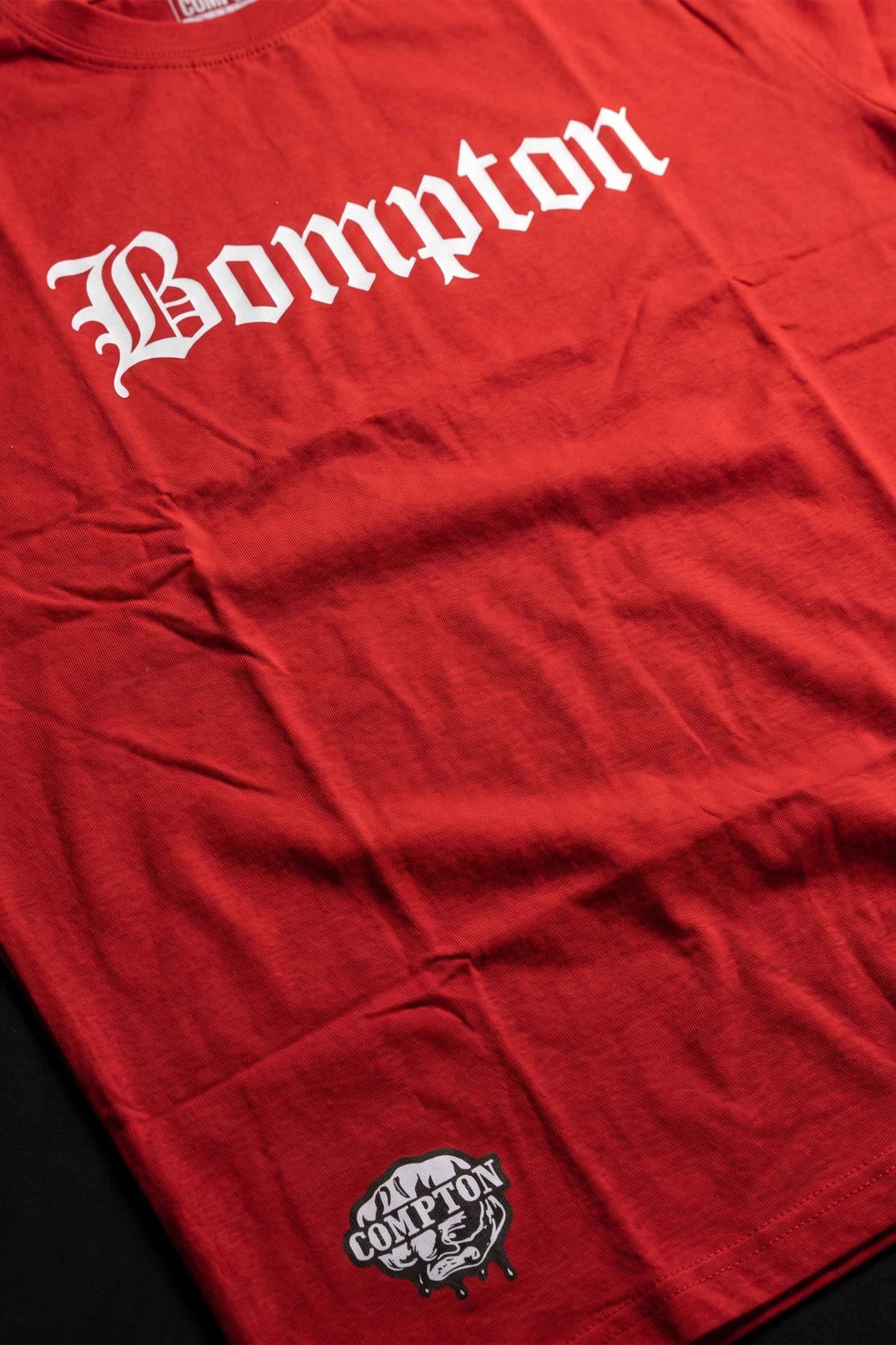 Camiseta Oversized Compton Masculina Streetwear Bompton Vermelha