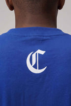 Camiseta Oversized Compton Masculina Streetwear Azul