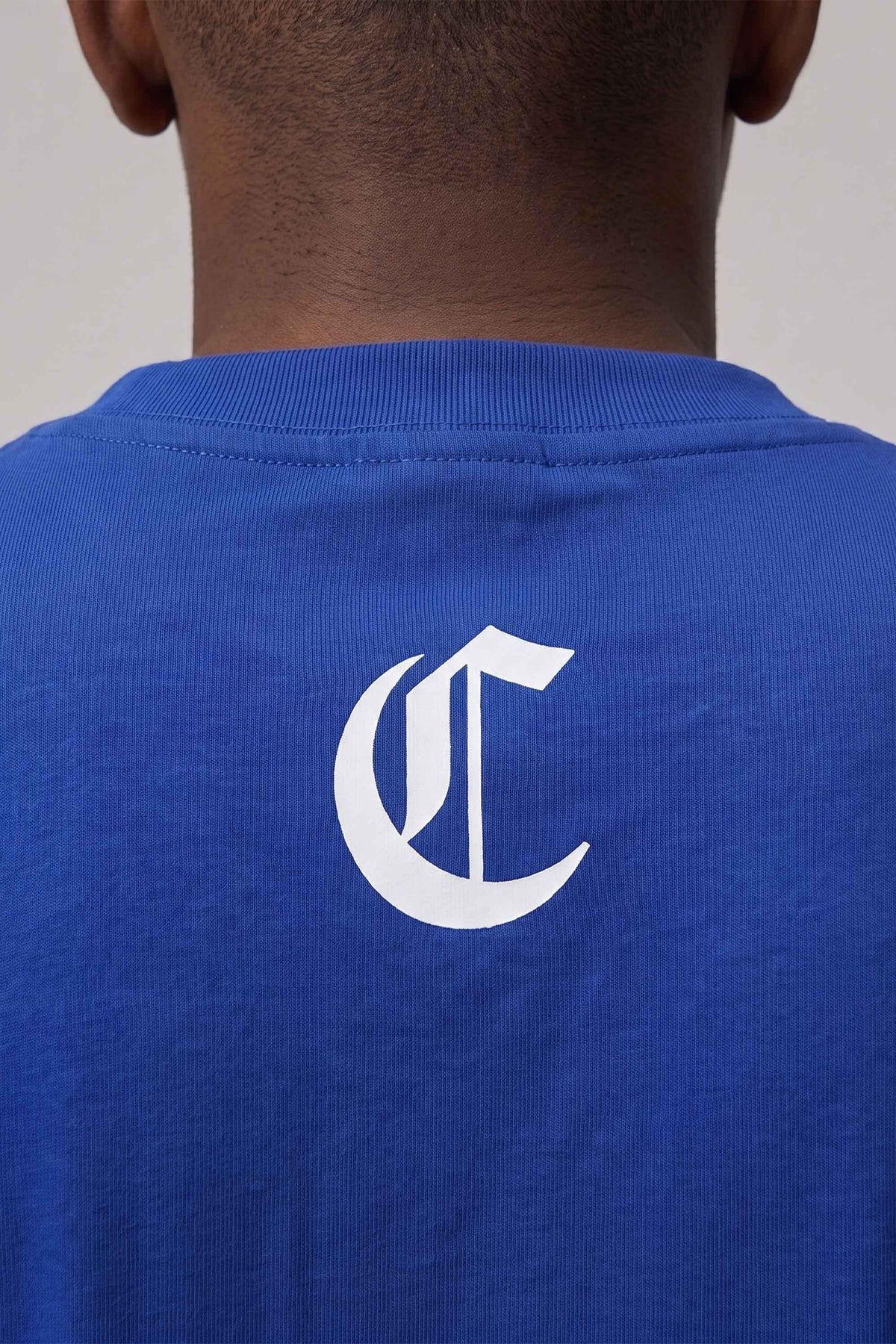 Camiseta Oversized Compton Masculina Streetwear Azul
