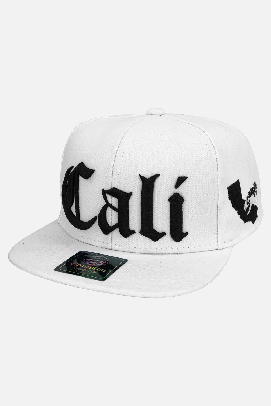 Boné Compton Aba Reta Snapback Cali Branco