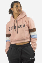 Blusa Moletom Compton Cropped Rosa