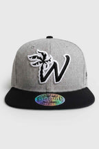 Boné Compton Aba Reta Snapback West Cali Cinza