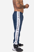 Calça Compton Tactel Faixa Azul Marinho