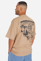 Camiseta Compton Oversized Lowbike Legacy Caqui