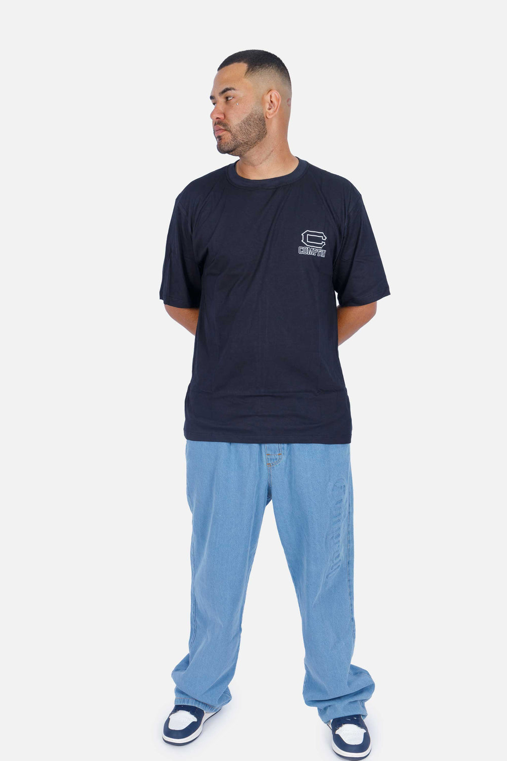 Camiseta Compton Oversized Illusion Preta