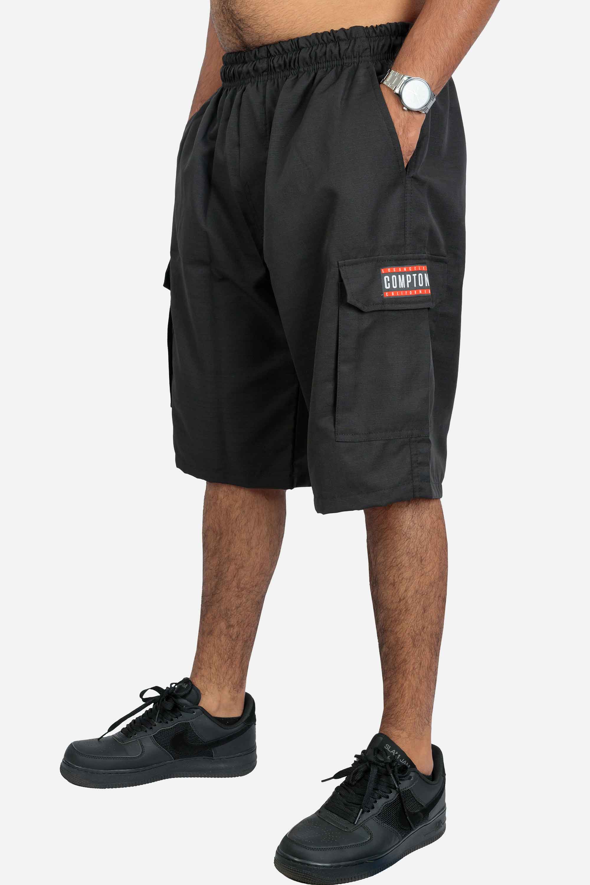 Bermuda Cargo Compton Ripstop Preta