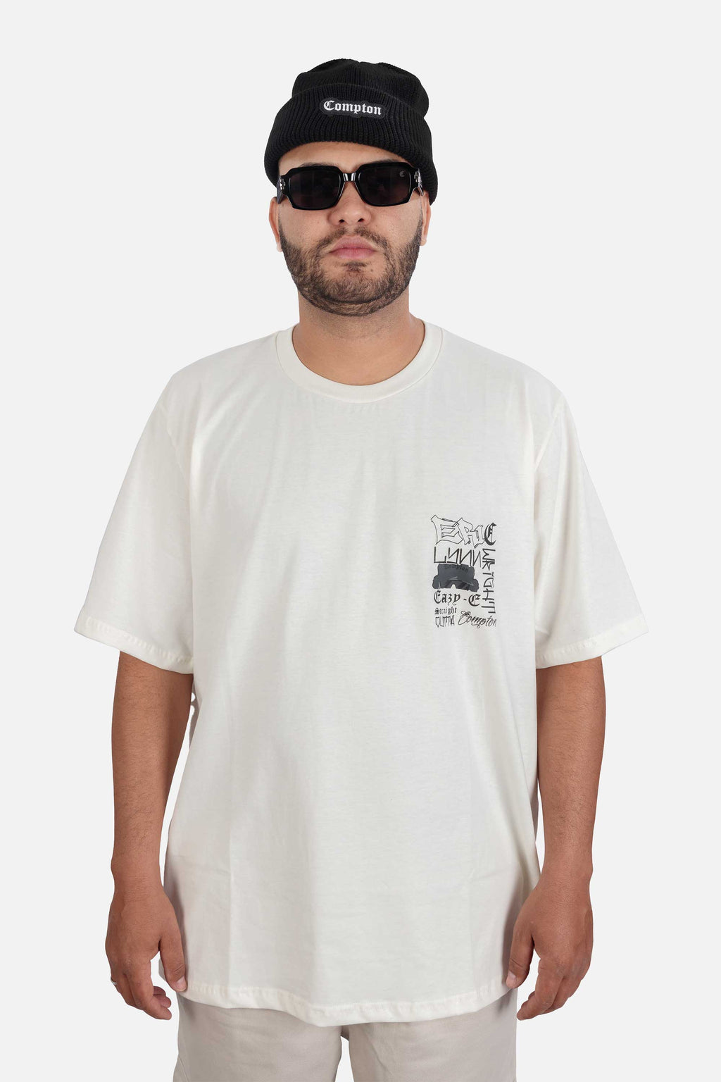 Camiseta Compton Oversized Eric Wright Tribute Off White