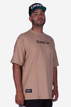 Camiseta Compton Oversized Tupac Caqui